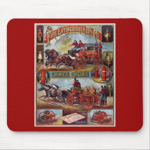 Tapis De Souris La publicité vintage d'extincteur