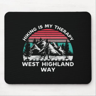 Tapis De Souris La randonnée de l'homme sur le chemin de West High