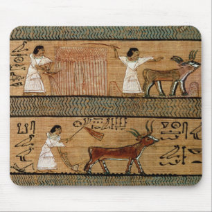Tapis De Souris La récolte et le labourage, détaillent une