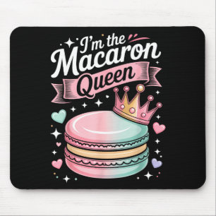 Tapis De Souris La reine du macaron amoureuse de desserts mignons