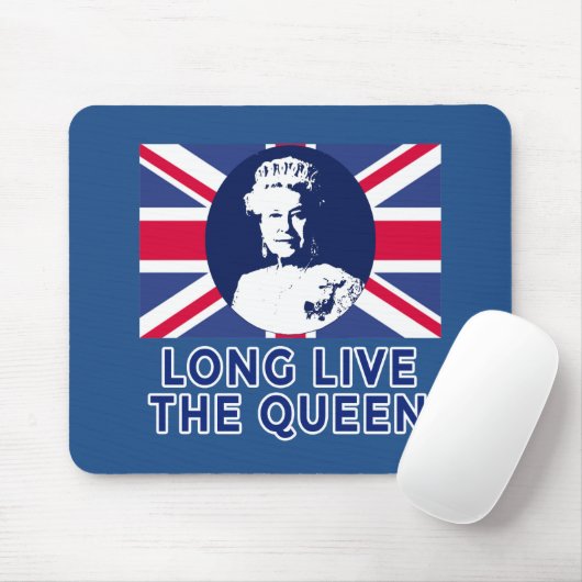 Tapis De Souris La Reine Elizabeth II vivent longtemps la reine (Avec souris)