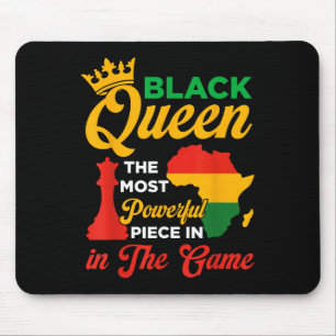 Tapis De Souris La Reine Noire Échecs Puissant Pièce Dans Le Jeu J