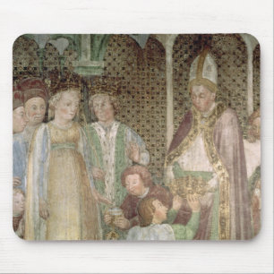 Tapis De Souris La Reine Theodolinda et pape Gregory le grand