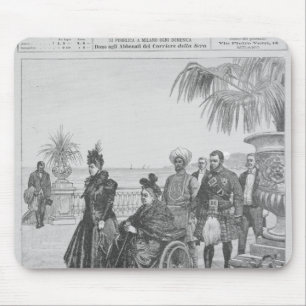 Tapis De Souris La Reine Victoria sur la Riviera italienne