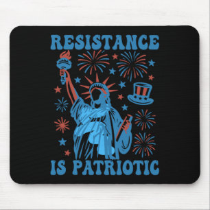 Tapis De Souris La résistance est patriotique Statue de la Liberté