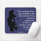 Tapis De Souris La réunion du mousepad de deux personnalités (Avec souris)
