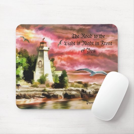 Tapis De Souris La route vers la lumière juste devant vous Mousepa (Avec souris)