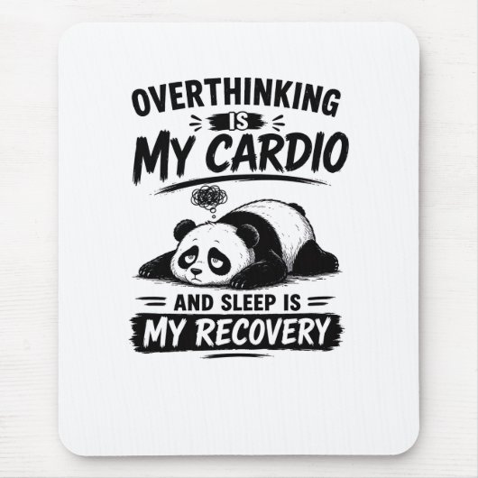 Tapis De Souris La rumination est mon cardio (Devant)