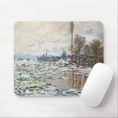 Tapis De Souris La rupture de la glace par Claude Monet (Avec souris)