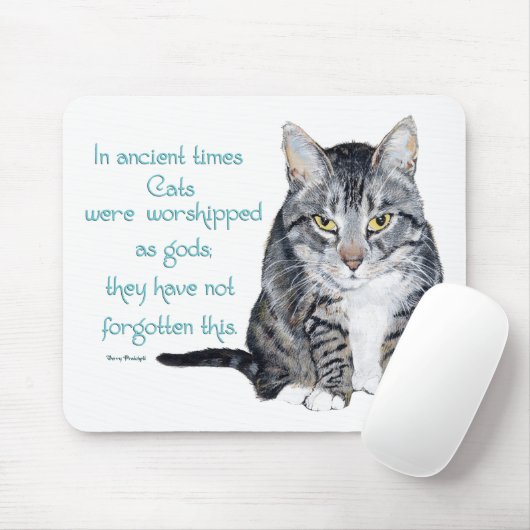 Tapis De Souris La sagesse des chats - dans les temps anciens, les (Avec souris)
