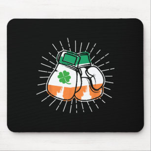 Tapis De Souris La Saint-Patrick Boxeur Amateur Gants Irlandais Pa