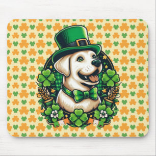 Tapis De Souris la Saint-Patrick Chien Mignon