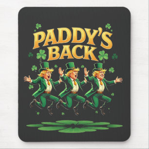 Tapis De Souris La Saint-Patrick drôle de retour de Trump Léopard