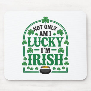 Tapis De Souris La Saint-Patrick shamrock irlandais Shenanigan Irl