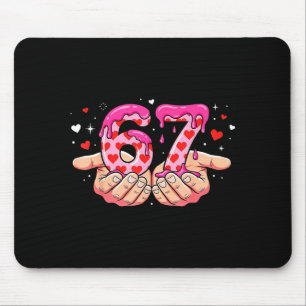 Tapis De Souris La Saint-Valentin 67 cœurs six sept mème amour mig