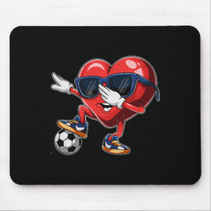 Tapis De Souris La Saint-Valentin Cœur Dabbing Cœur Joueur Footbal