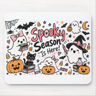 Tapis De Souris La saison effrayante est là - Dessin sur tableau b