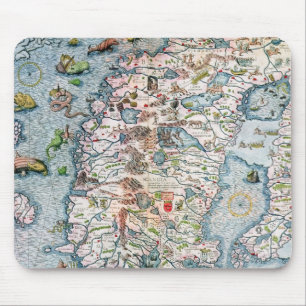 Tapis De Souris La Scandinavie, détail de la marina de Carta