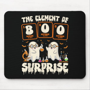 Tapis De Souris La science d'Halloween Fantôme Professeur L'élémen