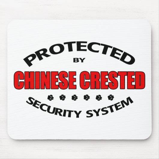 Tapis De Souris La sécurité des chiens arrêtés chinois (Devant)