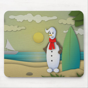 Tapis De Souris La Souris De Neige En Été