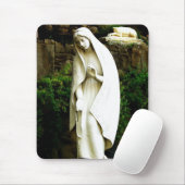 Tapis De Souris La statue du jardin de la Vierge Marie (Avec souris)