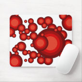 Tapis De Souris La stylisation de l'année 70 rouge (Avec souris)