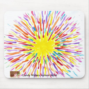 Tapis De Souris La sucrerie arrose l'artiste Mousepad d'autisme