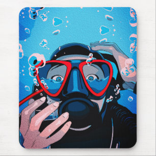 Tapis De Souris La surprise du plongeur – Aventure sous-marine