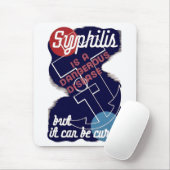 Tapis De Souris La syphilis est une maladie dangereuse (Avec souris)