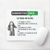 Tapis De Souris La tabla de la ley d'Alfombrilla (Avec souris)