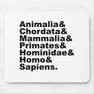 Tapis De Souris La taxonomie de l'homme Royaume par espèce
