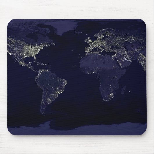 Tapis De Souris La Terre à la nuit (Devant)