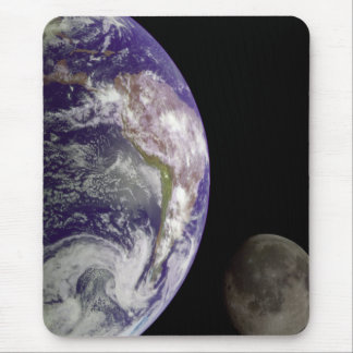 Tapis De Souris La terre et lune Mousepad