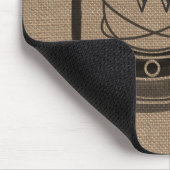 Tapis De Souris La toile de jute a inspiré la lanterne Mousepad (Coin)