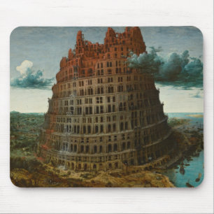 Tapis De Souris La Tour de Babel (par Pieter Bruegel l'Ancien)