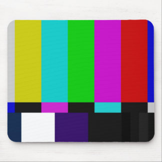 Tapis De Souris La TV barre l'essai de couleur