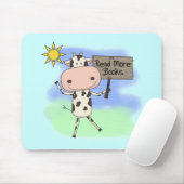 Tapis De Souris La vache a lu plus de livres (Avec souris)