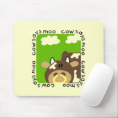 Tapis De Souris La vache indique des T-shirts et des cadeaux de MO (Avec souris)