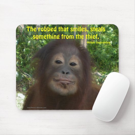 Tapis De Souris La valeur d'un sourire (Avec souris)