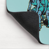 Tapis De Souris La vie courte, pédalent conception allante à vélo (Coin)