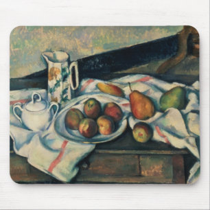 Tapis De Souris La vie de Paul Cezanne toujours des pêches et