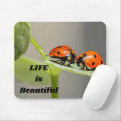 Tapis De Souris La vie est belle - Ladybug (Avec souris)