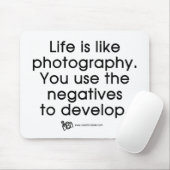 Tapis De Souris La vie est comme la photographie (Avec souris)