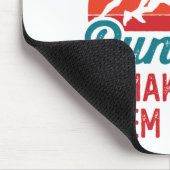 Tapis De Souris La vie est courte, ce qui la rend plus longue (Coin)