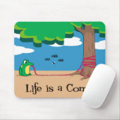 Tapis De Souris La vie est une comique (Avec souris)