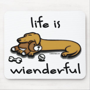 Tapis De Souris La vie est Wienderful Mousepad