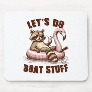 Tapis De Souris La vie lacustre Mode lac Navigation Raton laveur F