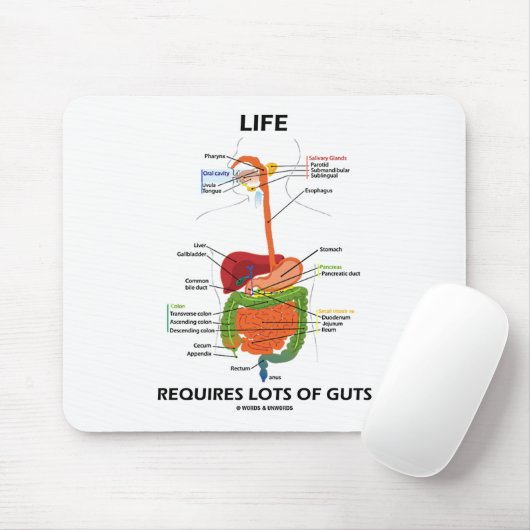 Tapis De Souris La Vie Nécessite Beaucoup D'Ingrédients (Système D (Avec souris)