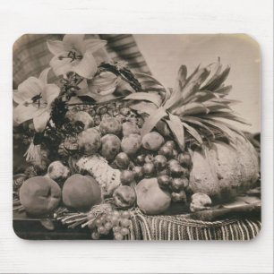 Tapis De Souris La vie toujours avec le fruit, 1860 (photo de